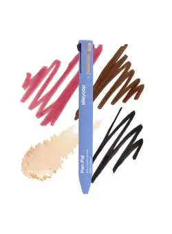 زیبایی و آرایش سایر Pen Pal 4 In 1 Touch Up Makeup Pen Eyeliner In Black Lip Liner In Mauve Highlighter Stick In Champagne Eyebrow Pencil In Brown Travel Makeup Pen Cruelty Free & Vegan (Make A Mauve) 