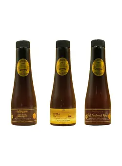 مراقبت پوست سر صاف‌کننده مو 3-Piece Ultra Gold Treatment Set 600ml 