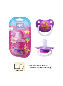 Japlo Silicone Soother Pacifier Baby Putting with Night Glow Handle for Newborn 