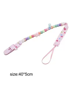 تغذیه و نگهداری کودک پستانک Pacifier Rope Clips Appease Nipple Anti-lost Chain Dummy Clip Nipple Holder 