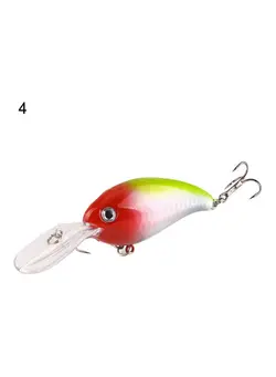 ماهیگیری طعمه و قلاب 1Pc Crank 3D Eyes Fishing Lure Hard Bait Bass Crankbait Sharp Fish Hook Tackle 20 x 10 x 20cm 