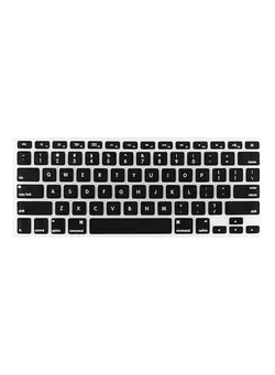 کیف، کوله‌پشتی و چتر کیف و کوله لپ تاپ Silicone Keyboard Keypad Cover Protector For Apple 13 Inch 13inch Black 