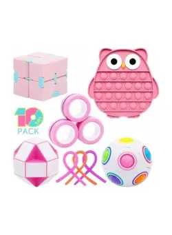 گجت، فیجت و سرگرمی پاپ ایت 10-Piece Pop Bubble Sensory Fidget Toy Set 