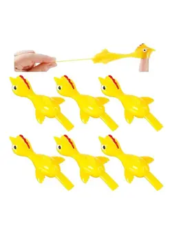 گجت، فیجت و سرگرمی اسپینر 6-Piece Slingshot Chicken Stretchy Toy 