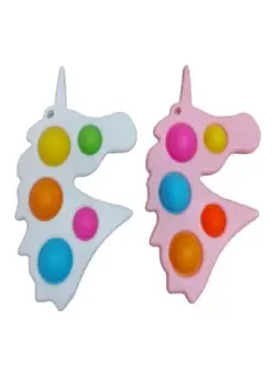 گجت، فیجت و سرگرمی اسپینر 2-Piece Pop Fidget Toy Simple Dimple Unicorn 5 Bubble 