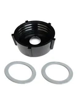 ظروف و تجهیزات آشپزخانه اکسسوری و تجهیزات آماده سازی Blender Jar Base + 2Pcs Rubber O-Ring Gaskets Replacement for Oster Blender 4902-003 Black 8.4*3*5cm 