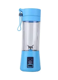 ظروف و تجهیزات آشپزخانه اکسسوری و تجهیزات آماده سازی USB Rechargeable Electric Juicer Mixer Blue 