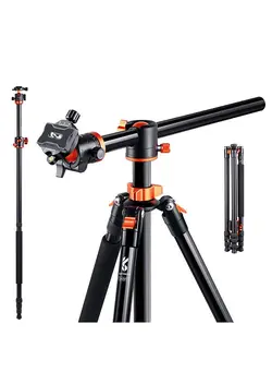 لوازم جانبی فیلم‌برداری و عکاسی سایر K&F CONCEPT SA254T1 2.39M/94.1Inch Professional Photography Tripod Monopod Horizontal Camera Tripod Stand Aluminum Alloy 10kg/22lbs Load Capacity with 360°  Rotatable Ballhead for DSLR Camera 