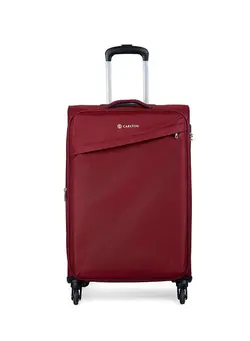 چمدان و ساک مسافرتی چمدان تک 4 WHEELS CARLTON RED SOFTSIDE CABIN TROLLEY BAG - CA 155J458220 