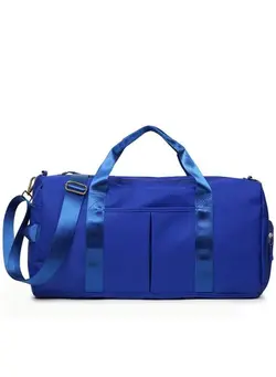 چمدان و ساک مسافرتی ساک مسافرتی Gym Bag with Shoes Compartment, Sports Bag with Waterproof Pocket for Wet Towels, Travel Duffel Bag for Men and Women by MahMir (Shinning Blue) 