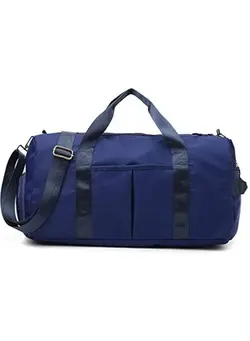 چمدان و ساک مسافرتی ساک مسافرتی Gym Bag with Shoes Compartment, Sports Bag with Waterproof Pocket for Wet Towels, Travel Duffel Bag for Men and Women by Mahmir (Blue) 