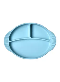 قاشق و چنگال ست قاشق و چنگال Kids' Divided Dinner Plates 27 x 19 x 3.5 cm Baby Blue 