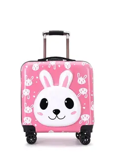 20 inch travel luggage bag for children suitcase on wheels carry on luggage trolley bag 