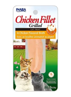 غذا غذای گربه INABA CHICKEN IN CHICKEN BROTH 25 g - Pack of 3 