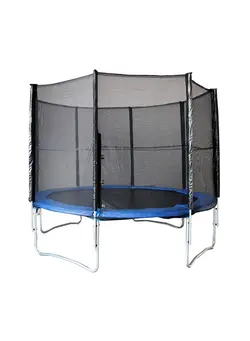 بازی‌های فضای باز و تجهیزات پارک ترامپولین Trampoline With Safety Net 12feet 