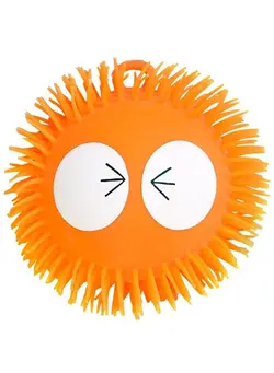 گجت، فیجت و سرگرمی اسپینر Big Eye Puffer Ball 1 Piece Large Fidget Toy For Kids And Adults With Stretchy Rubber Bristles Calming Stress Relief Toy For Sensory Play Loop For Hanging Or Display 8 Inches 