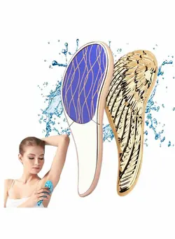 زنانه اپیلاتور New Bleame Crystal Hair Eraser, Magic Wing Crystal Hair Removal, Exfoliation Painless Hair Removal Tool for Men & Women,Soft Silky Skin Full Body Hair Removal 
