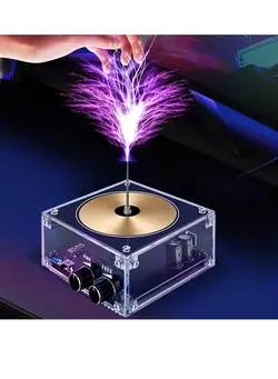 تجهیزات صوتی  قابل حمل اسپیکر Musical Tesla Coil Kit, Solid State Music Tesla Coil, Touchable Artificial Lightning Spark Gap Arc Generator Multifunctional Desktop Toy Science Teaching Experiment Model for Birthday Gift 