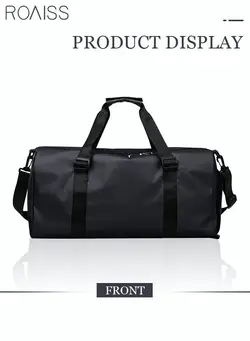 چمدان و ساک مسافرتی ساک مسافرتی Unisex Gym Duffel Bag Shoes Compartment Lightweight Waterproof Multipurpose Large Capacity Outdoor Luggage Handbag for Fitness Sports Swimming Travel Black 