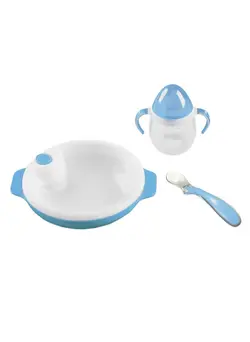 تغذیه و نگهداری کودک پستانک Weaning Set For 6 Moths Plus Baby Blue 