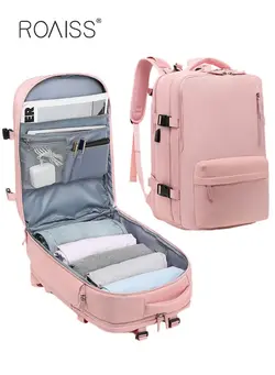 چمدان و ساک مسافرتی چمدان تک Travel Backpack for Men Women Carry On Backpack with USB Charging Port Shoe Compartment 15.6 Inch Laptop Backpack Flight Approved College School Bag Casual Daypack for Weekender Business Hiking 