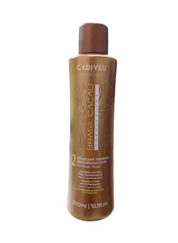 مراقبت پوست سر صاف‌کننده مو Cadiveu Brasil Cacau Brazilian Thermal Reconstruction Keratin Treatment Step 2 300ml 
