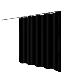حوله و لوازم حمام سایر 1 Piece Waterproof Shower Curtain Partition Bathroom Mildew Proof Bath Curtains Monochrome Polyester Cloth Bathroom Accessories 