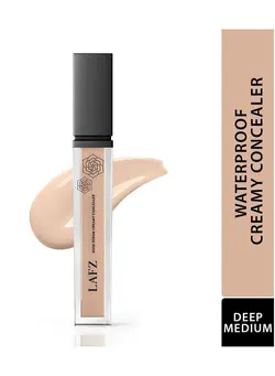 Lafz Deep Medium Rose Serum Concealer High Coverage And Long-lasting, Enriched With Rose Serum And Hyaluronic Acid For Intense Hydration, Waterproof & Matte Finish, 8ml 