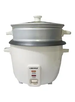 Rice Cooker With Steamer 0.8L 0.8 l Nv-608RC White/Silver 