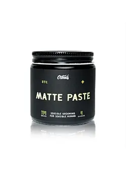 Matte Paste - Natural Styling Clay for Men - Strong Hold for Maximum Volume & Texture with Matte Finish - Vegan & Plant-Based - Labdanum & Lime Scent (4oz) 