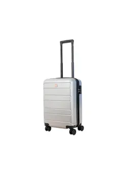 Reflection 24 Inch ABS and Polycarbonate Suitcase Lightweight Hardside Line Series Travel Luggage Trolley with 84L Storage Capacity 4 Spinner Wheels and TSA Lock Silver 