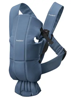 BABYBJORN - Baby Cotton Vintage Carrier Mini - Indigo 