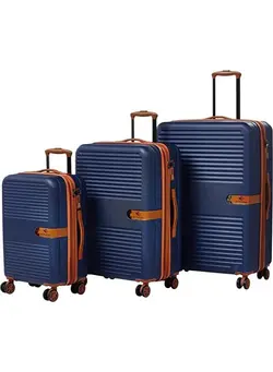 Luggage Set of 3 Classic Collection 4 Double Wheels and TSA Lock 