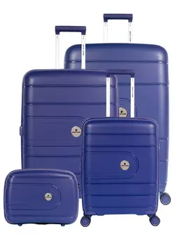 Pierre Cardin Hardcase Trolley Set of 4-PC86304 Navy 