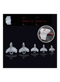 50Pcs Fishing Treble Hooks Holder Covers Case Bonnets Caps Protector Set 20 x 10 x 20cm 