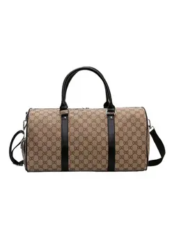 Printed Duffel Bag Brown/Black 