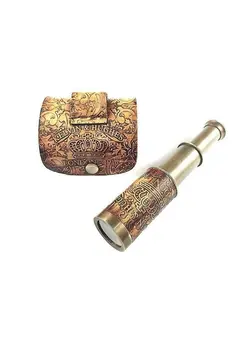 Nautical Handheld Pirate Brass Telescope With Box/Case Sailor Home Decor Pirate Captain Boat Gift (6