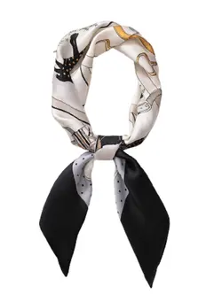 Small Silk Scarf, Women Multifunction All-match Decoration Hair Tie Fashion Retro Headwear Neckercief 