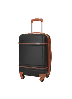 24 inch Trolley Fabric Trolley Hard Side with Spinner Wheels, Hard Shell Luggage Carry on Suitcase Set with TSA Lock 
