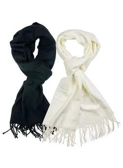 Soft Cashmere Silky Pashmina Solid Shawl Wrap Scarf for Women 