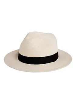 Sun Straw Fedora Beach Hat 