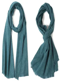 Warm Solid Short Beard Wool Scarf 