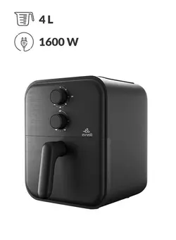 Air Fryer 8 Preset Programs, No Pre-Heat Needed, Oil-Free Crispy And Healthy Cooking, Temperature Control 3.8 L 1600 W EVKA-AF3801B Black 