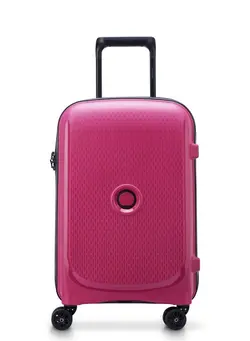 Delsey Belmont+ 55cm Hardcase 4 Double Wheel Non-Expandable Cabin Luggage Trolley Raspberry 