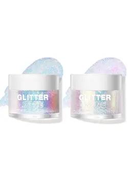 16 pack + 1 glitter glue Chunky Cosmetic Holographic Glitter | Body, Face &  Hair Safe