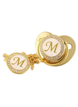 Baby Letter Shiny Diamond Pacifier 