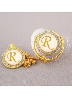 Baby Letter Shiny Diamond Pacifier 