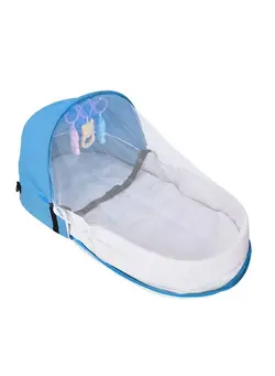 Convenient Folding Anti-Pressure Crib, Newborn Baby Isolated Bionic Outing Travel Crib 