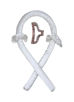 Heatless Curling Rod Headband Lazy Curler Set White 