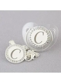 Baby Letter Shiny Diamond Pacifier 